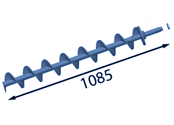 1085 mm Petit arbre spiralé (à droite) pour Eschlböck ®