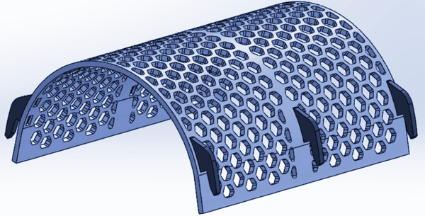 Écran 1110x833x12 mm pour Vecoplan VEZ 2500TT