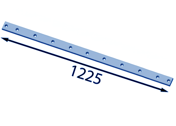 Contre-couteau à plaque interchangeable 1225x15 mm pour Bruks ®