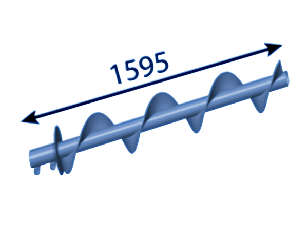 Arbre spiralé 1595 mm l (gaucher) pour Albach ®