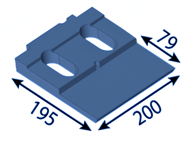 200x195x79 mm Porte-couteau inférieur pour Albach ®