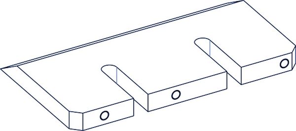 Couteau 209x118x16 mm pour Brodbaeck