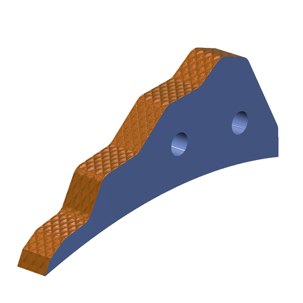 Segment d'écorceuse 230x85x25 mm avec TC pour Holtec ®