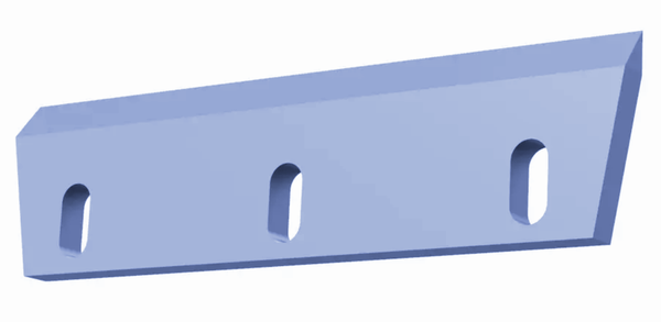 Couteau granulateur 245x66,5x12 mm pour Engin Plast ®