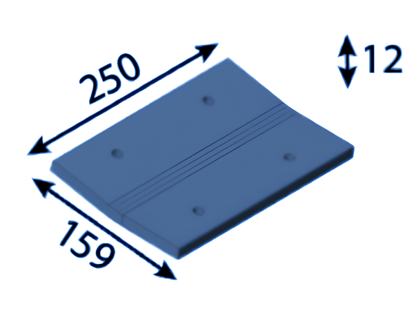 Plaque interchangeable d'aile de ventilateur 250x159x12 mm pour Eschlböck ®