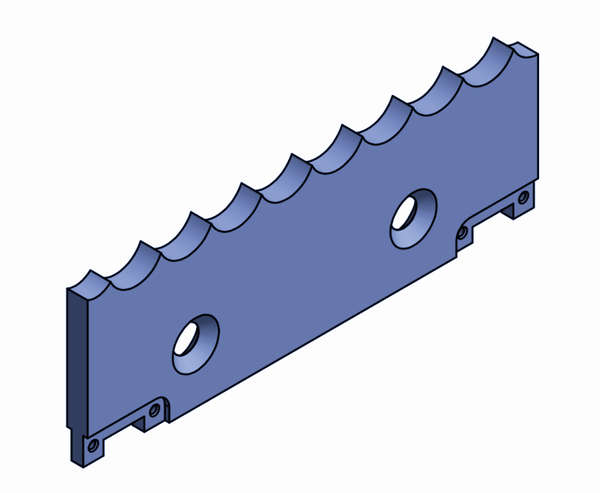 Contre-couteau 331x111x15 mm pour Reinbold AZR 1000 S