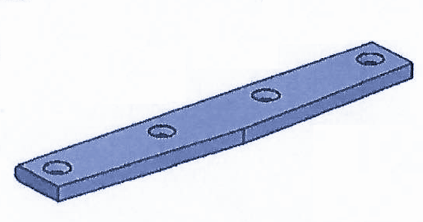 Couteau 340x60x12 mm