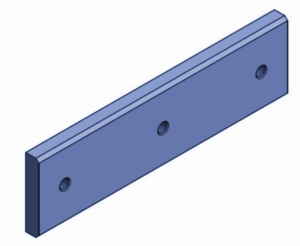 380x105x20 mm Contre-couteau pour Doppstadt ®