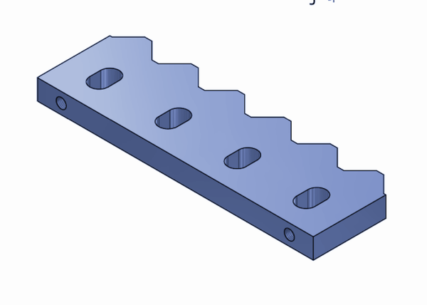 Contre-couteau 380x122,5x28 mm pour Vecoplan VAZ-VEZ 2000