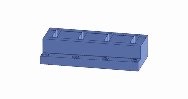 Bloc de base 395x173,3x90 mm gauche pour Eldan HG