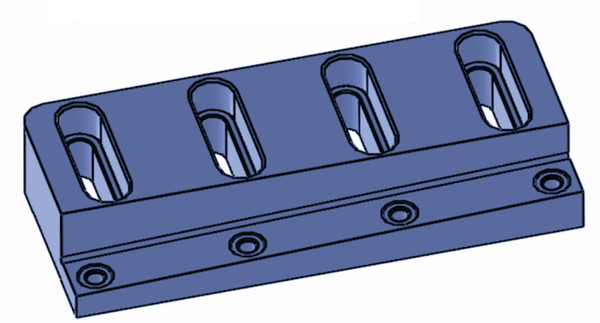 Glissière gauche 399,5x170x68 mm pour Eldan HG