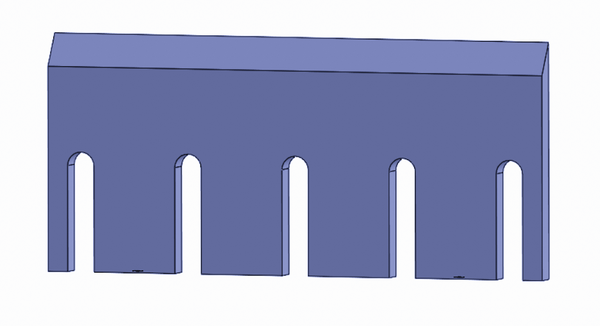 Couteau à découper 415x190x18 mm pour Lindner ® T400/140-160