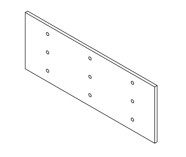 Plaque 427x161x8 mm pour Pallmann PZKR 14-450