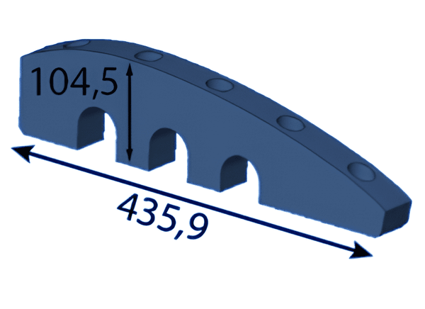 Pièce de rotor 435,9x104,5x10 mm pour Albach ®