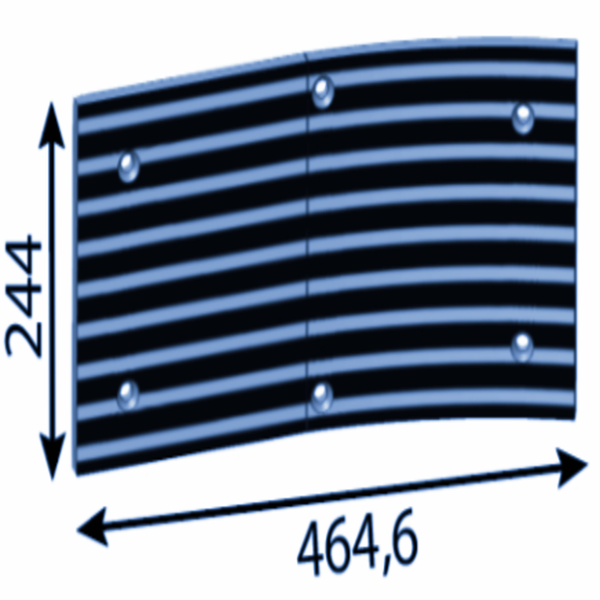 464,6x244x13 mm Trappe pour caisson de ventilateur pour Kesla ®