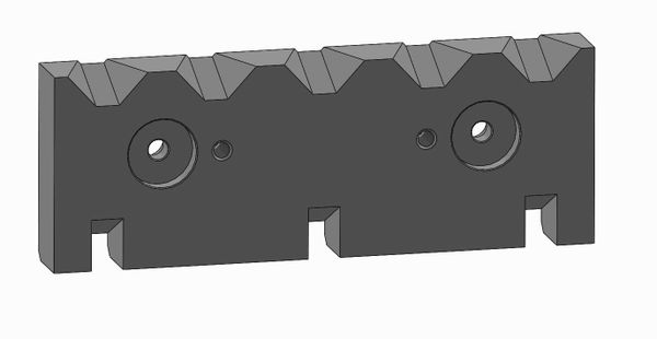 Porte-couteau central 476x172,5x55 mm pour Vecoplan VEZ CE