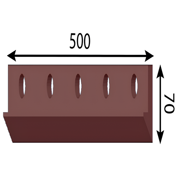 Contre-couteau 500x70x30 mm pour Biowood ®