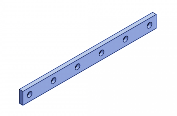 506x76x20 mm Contre-couteau pour Skorpion