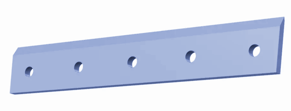 Couteau granulateur 508x82x13 mm pour Dipre ® GRM 400 50