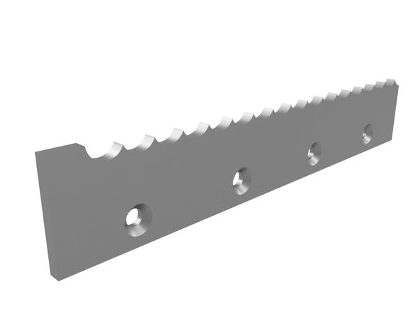 613x117,5x15 mm Contre-couteau droit