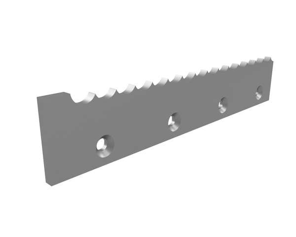 650x117,5x15 mm Contre-couteau gauche