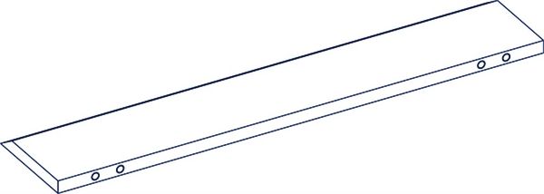 Couteau broyeur 780x160x20 mm pour Vecoplan ®