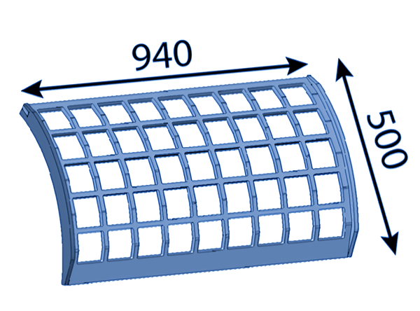 Panier de criblage 940x500 mm pour Eschlböck ®