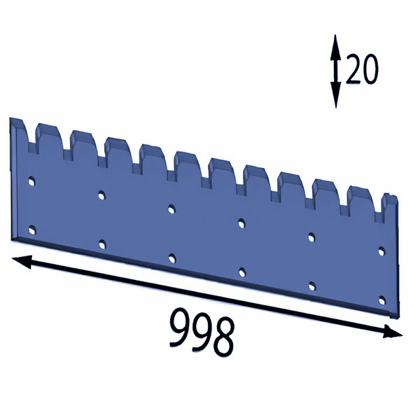 Plateau de table 998x20 mm pour Doppstadt ®