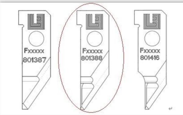 Lame sur mesure pour Lectra ® 801387