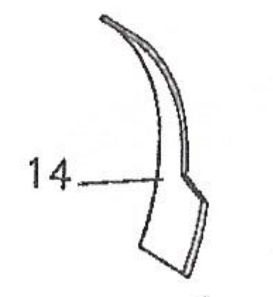 Plaque d'usure n°. 14 pour AK550 Multi Doppstadt ® AK/NZ/DZ